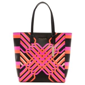 Trina Turk Geo Coral Handbag Tote